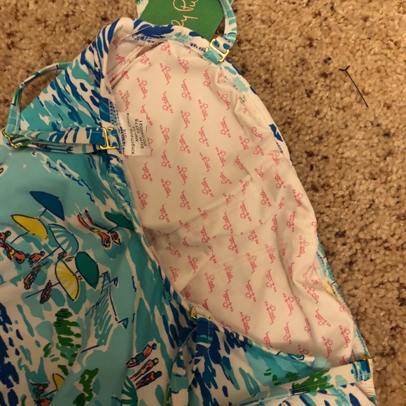 Lilly Pulitzer High Tide Toile Swimsuit - Picture 6 of 6